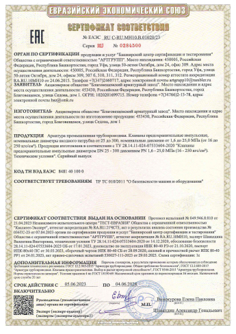 Сертификат 15