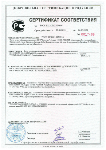 Сертификат 2